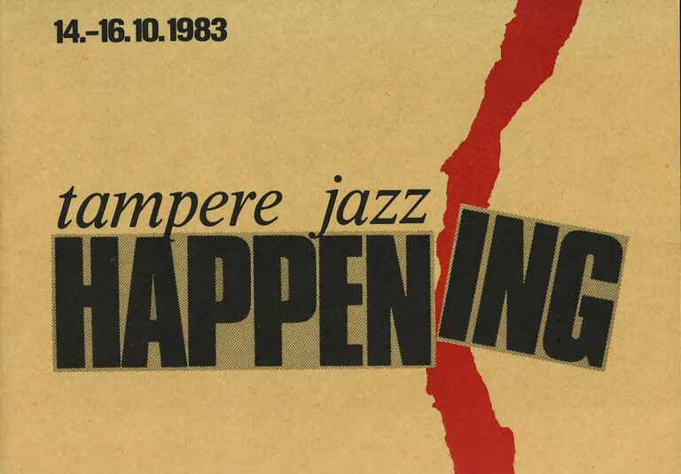 Tampere Jazz Happening 1983 -esitteen kansi.