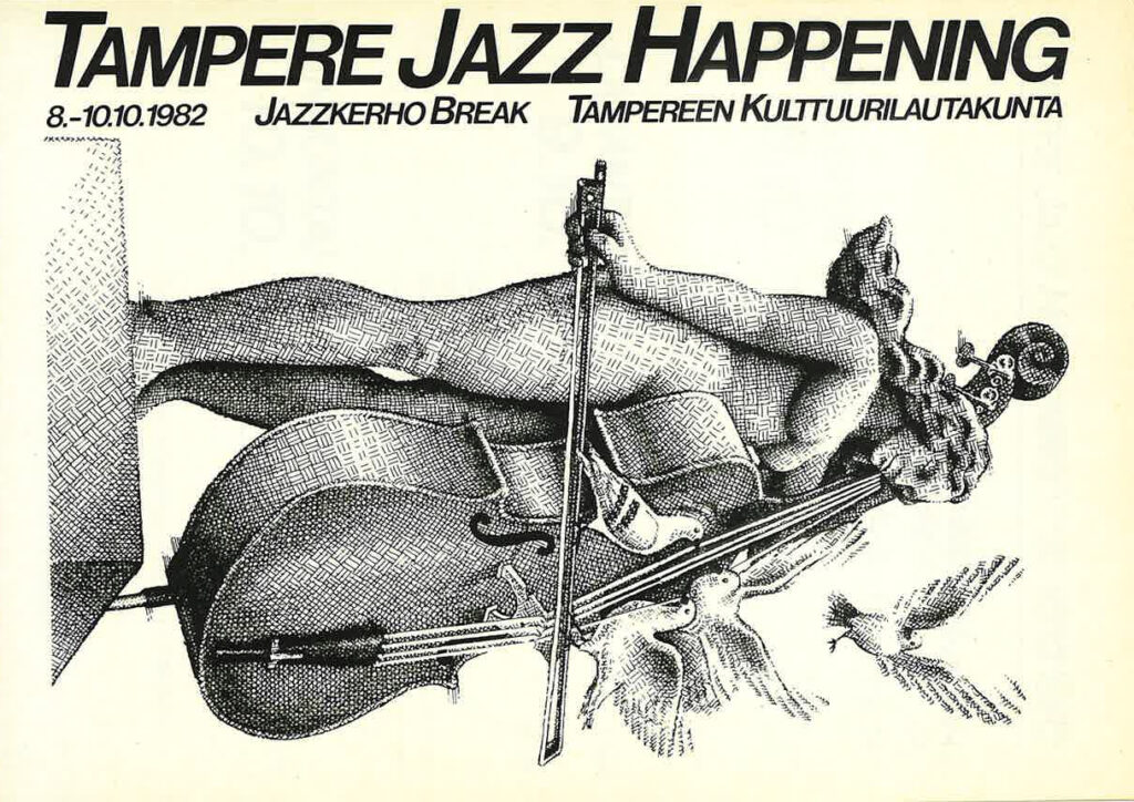 Cover of the Tampere Jazz Happening 1982 brochure.