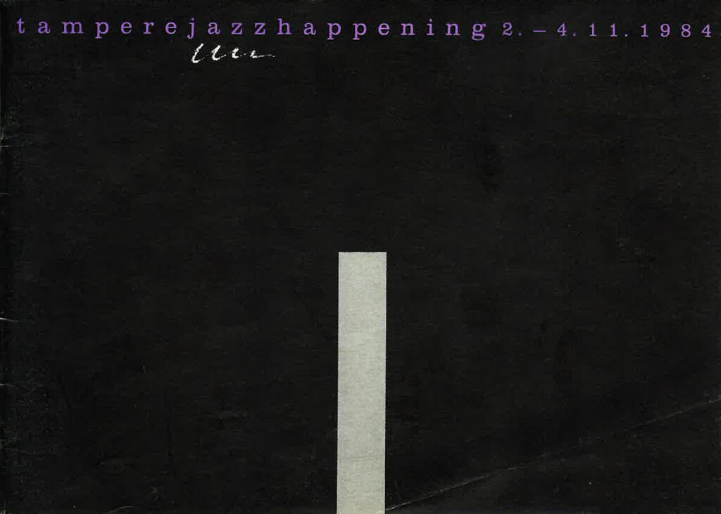 Tampere Jazz Happening 1984 -esitteen kansi.