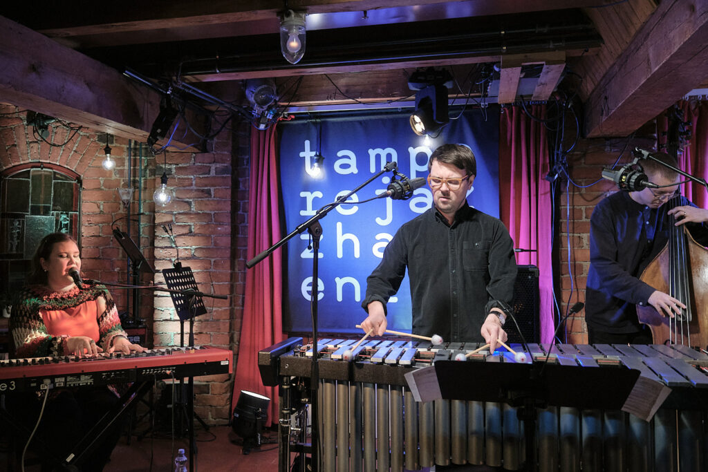 Panu Savolainen is playing the vibraphone.