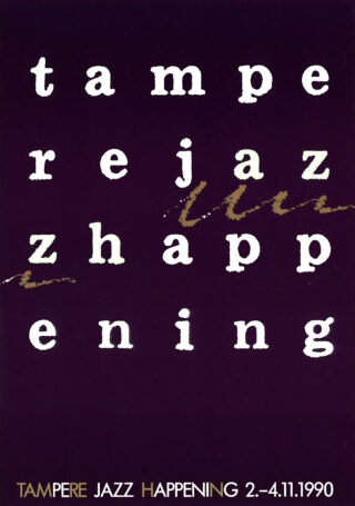 Tampere Jazz Happening 1990 -esitteen kansi.