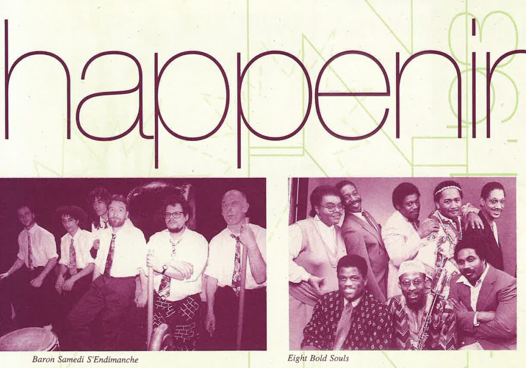 Cover of the Tampere Jazz Happening 1993 brochure.