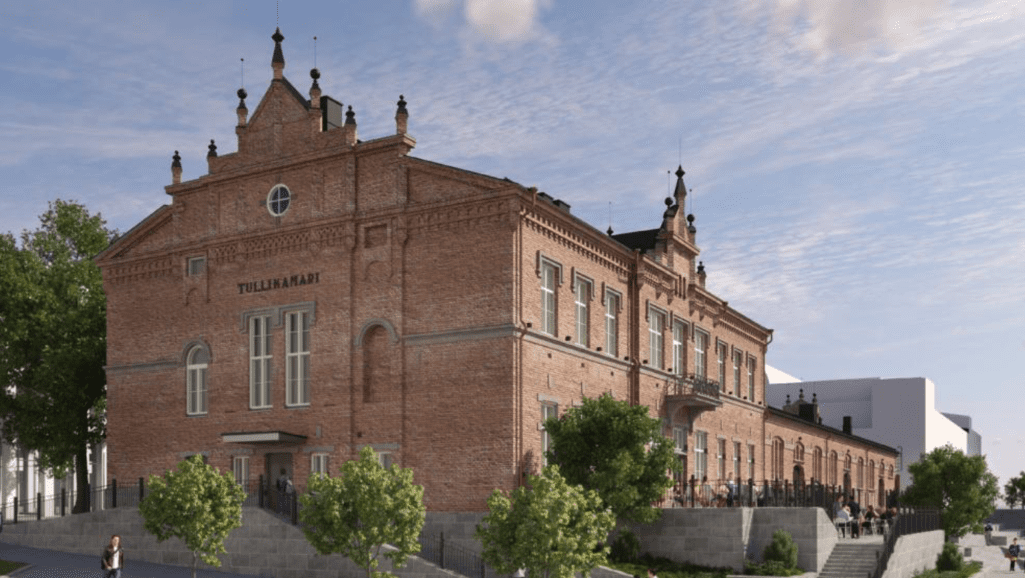 Illustration of the renewed Tullikamari building.
